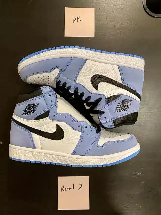 Pk God air Jordan 1 high OG university blue retail materials ready to ship